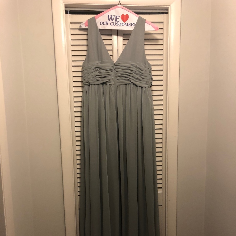 Azazie Gray Maternity (Bridesmaid) Dress - Picture 2 of 3